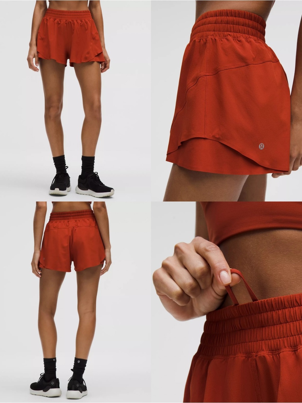 lululemon athletica Women's Athletic Shorts in Autumn Rust